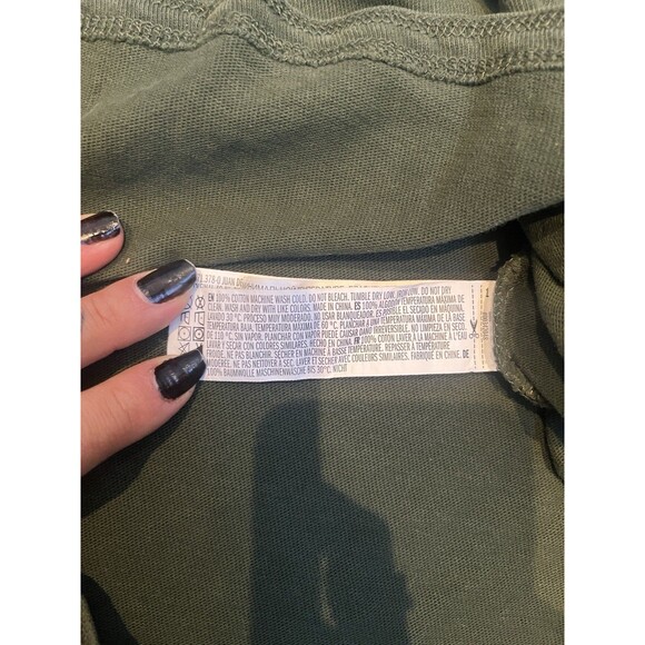 Forever 21 Mens Forest Green Medium Sweater Long Sleeves Crew Neck - Picture 3 of 3